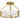 Molly 3 Light Semi-Flush Mount in Brushed Gold 3
