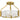 Molly 3 Light Semi-Flush Mount in Brushed Gold 4