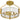 Molly 3 Light Semi-Flush Mount in Brushed Gold 5