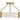 Molly 3 Light Semi-Flush Mount in Brushed Gold 1