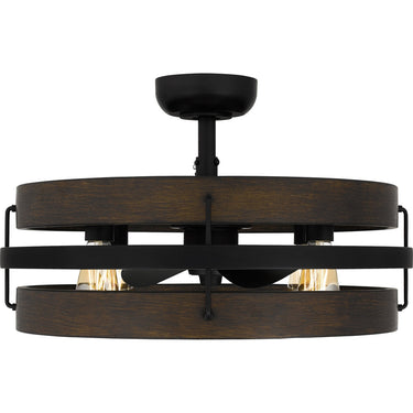 Moyer 4 Light Fandelier in Matte Black 5