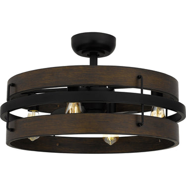 Moyer 4 Light Fandelier in Matte Black 1