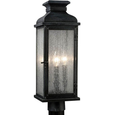 Visual Comfort Studio OL11107DWZ Post Lantern in Dark Weathered Zinc - Crescent Harbor