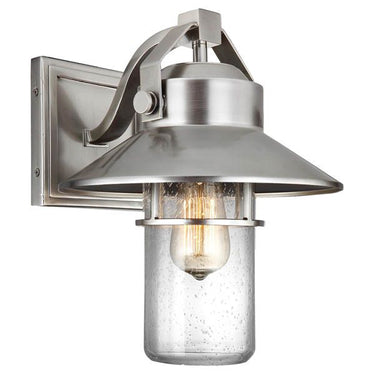 Visual Comfort Studio OL13901PBS Medium Lantern in Painted Brushed Steel - Crescent Harbor