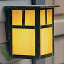 MW-6 Arroyo Craftsman Mission Small Outdoor Wall Mounted Sconce with T-Bar Overlay - Crescent Harbor