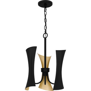 Myla 3 Light Pendant in Matte Black 3