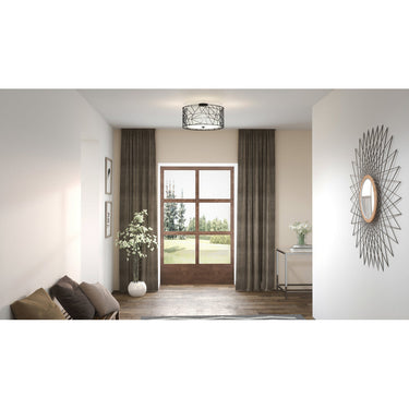 Newcastle 4 Light Semi-Flush Mount in Matte Black 4