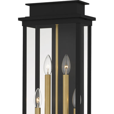 Noelle 4 Light Outdoor Wall Sconce in Matte Black 2
