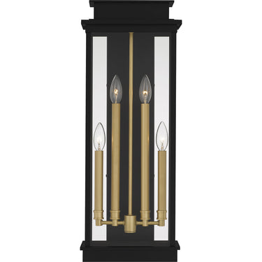 Noelle 4 Light Outdoor Wall Sconce in Matte Black 4