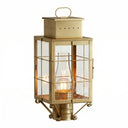 Norfield Post Lantern shown in the Antique Brass finish with a Clear shade - 9420-H-AB-CL-C