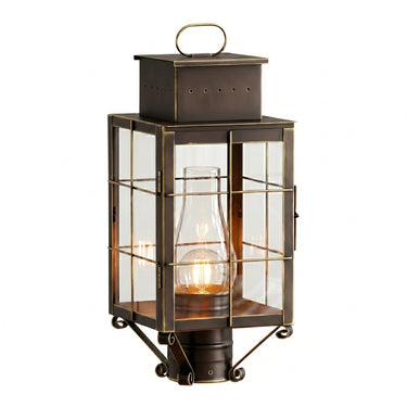 Norfield Post Lantern shown in the Bronze finish with a Clear shade - 9420-H-BZ-CL-C