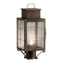 Norfield Post Lantern shown in the Bronze finish with a Seedy shade - 9420-H-BZ-SDY-C
