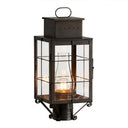 Norfield Post Lantern shown in the Dark Brass finish with a Clear shade - 9420-H-DB-CL-C