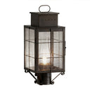 Norfield Post Lantern shown in the Dark Brass finish with a Seedy shade - 9420-H-DB-SDY-C