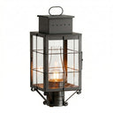 Norfield Post Lantern shown in the Gunmetal finish with a Clear shade - 9420-H-GM-CL-C