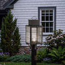 Norfield Post Lantern shown in the Gunmetal finish with a Seedy shade - 9420-H-GM-SDY-C 2