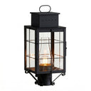 Norfield Post Lantern shown in the Matte Black finish with a Clear shade - 9420-H-BK-CL-C