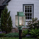 Norfield Post Lantern shown in the Verde Green finish with a Seedy shade - 9420-H-VG-SDY-C 2