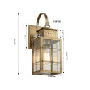 Norfield Sconce shown in the Antique Brass finish with a Clear shade - 9421P-H-AB-CL 1