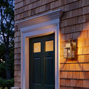 Norfield Sconce shown in the Antique Brass finish with a Clear shade - 9431P-H-AB-CL 2