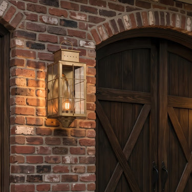 Norfield Sconce shown in the Antique Brass finish with a Clear shade - 9461-H-AB-CL-C 2