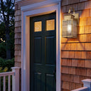 Norfield Sconce shown in the Antique Brass finish with a Seedy shade - 9421P-H-AB-SDY 2
