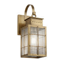 Norfield Sconce shown in the Antique Brass finish with a Seedy shade - 9421P-H-AB-SDY 