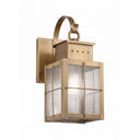 Norfield Sconce shown in the Antique Brass finish with a Seedy shade - 9431P-H-AB-SDY