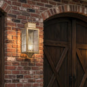 Norfield Sconce shown in the Antique Brass finish with a Seedy shade - 9461-H-AB-SDY-C 2