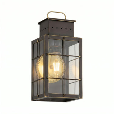 Norfield Sconce shown in the Bronze finish with a Clear shade - 9421-H-BZ-CL