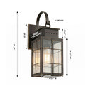 Norfield Sconce shown in the Bronze finish with a Clear shade - 9421P-H-BZ-CL 1