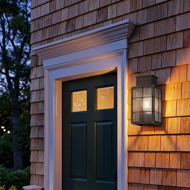 Norfield Sconce shown in the Bronze finish with a Seedy shade - 9421-H-BZ-SDY 2