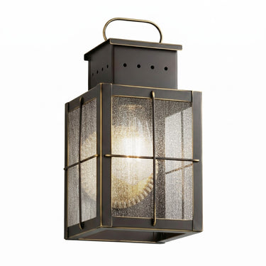 Norfield Sconce shown in the Bronze finish with a Seedy shade - 9431-H-BZ-SDY