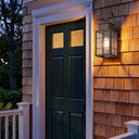 Norfield Sconce shown in the Dark Brass finish with a Clear shade - 9421P-H-DB-CL 2