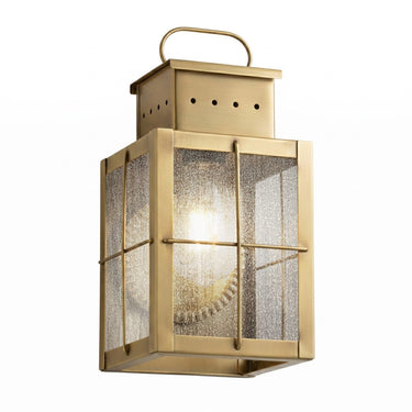 Norfield Sconce shown in the Dark Brass finish with a Clear shade - 9431-H-DB-CL