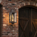 Norfield Sconce shown in the Dark Brass finish with a Clear shade - 9461-H-DB-CL-C 2