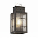 Norfield Sconce shown in the Dark Brass finish with a Seedy shade - 9421-H-DB-SDY