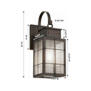 Norfield Sconce shown in the Dark Brass finish with a Seedy shade - 9421P-H-DB-SDY 1