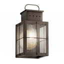 Norfield Sconce shown in the Dark Brass finish with a Seedy shade - 9431-H-DB-SDY
