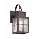 Norfield Sconce shown in the Dark Brass finish with a Seedy shade - 9431P-H-DB-SDY
