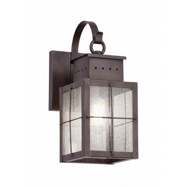 Norfield Sconce shown in the Dark Brass finish with a Seedy shade - 9431P-H-DB-SDY