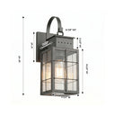 Norfield Sconce shown in the Gunmetal finish with a Clear shade - 9421P-H-GM-CL 1
