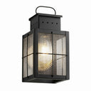 Norfield Sconce shown in the Gunmetal finish with a Clear shade - 9431-H-GM-CL