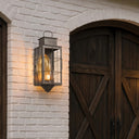 Norfield Sconce shown in the Gunmetal finish with a Clear shade - 9461-H-GM-CL-C 2