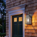 Norfield Sconce shown in the Gunmetal finish with a Seedy shade - 9421P-H-GM-SDY 2