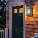 Norfield Sconce shown in the Gunmetal finish with a Seedy shade - 9421P-H-GM-SDY 2
