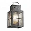 Norfield Sconce shown in the Gunmetal finish with a Seedy shade - 9431-H-GM-SDY