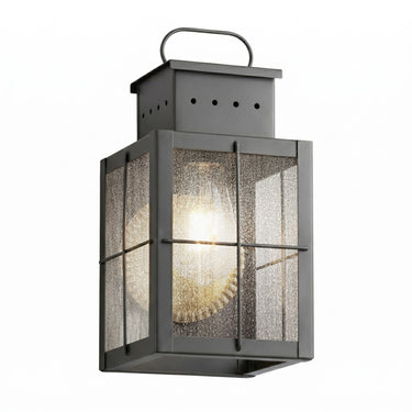 Norfield Sconce shown in the Gunmetal finish with a Seedy shade - 9431-H-GM-SDY