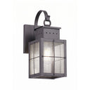Norfield Sconce shown in the Gunmetal finish with a Seedy shade - 9431P-H-GM-SDY