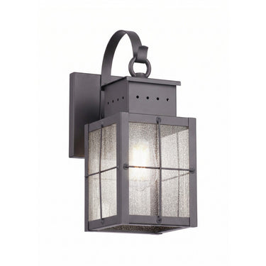 Norfield Sconce shown in the Gunmetal finish with a Seedy shade - 9431P-H-GM-SDY